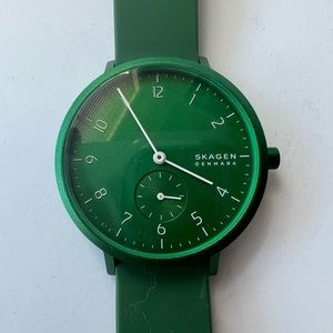 Skagen Aaren Kulor Aluminum Silicone Strap Watch